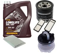 DENCKERMANN Controllo Set MANNOL LONGLIFE 5W-30 5L Per Mazda 3 1.6 1.4
