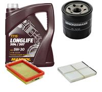 DENCKERMANN Controllo Set MANNOL LONGLIFE 5W-30 5L Per Mazda Premacy 1.9 2.0