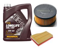 DENCKERMANN Controllo Set MANNOL LONGLIFE 5W-30 5L Per Mercedes-Benz A-Klasse