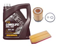 DENCKERMANN Controllo Set MANNOL LONGLIFE 5W-30 5L Per Mercedes-Benz C-Klasse
