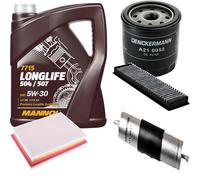 DENCKERMANN Controllo Set MANNOL LONGLIFE 5W-30 5L Per MINI Mini One D