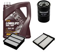 DENCKERMANN Controllo Set MANNOL LONGLIFE 5W-30 5L Per Mitsubishi Colt V 1300