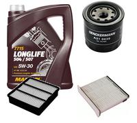 DENCKERMANN Controllo Set MANNOL LONGLIFE 5W-30 5L Per Mitsubishi Outlander I