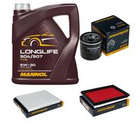 DENCKERMANN Controllo Set MANNOL LONGLIFE 5W-30 5L Per Nissan Primera 1.6 16V