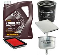 DENCKERMANN Controllo Set MANNOL LONGLIFE 5W-30 5L Per Nissan Primera 1.6 16V