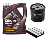 DENCKERMANN Controllo Set MANNOL Longlife 5W-30 5L Per Opel Frontera B 2.2i