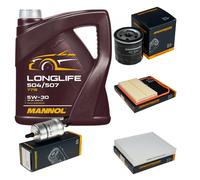 DENCKERMANN Controllo Set MANNOL LONGLIFE 5W-30 5L Per Seat Ibiza IV 1.0 TSi