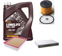 Denckermann Controllo Set mannol Longlife 5W-30 5L per Skoda Rapido Spaceback
