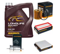 DENCKERMANN Controllo Set MANNOL LONGLIFE 5W-30 5L Per Smart Fortwo Coupe 0.8