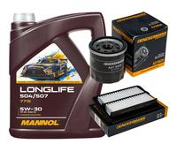 DENCKERMANN Controllo Set MANNOL LONGLIFE 5W-30 5L Per Suzuki Baleno 1.0 SX4