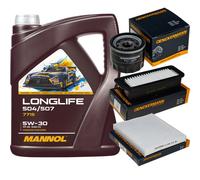 DENCKERMANN Controllo Set MANNOL LONGLIFE 5W-30 5L Per Suzuki Celerio 1.0