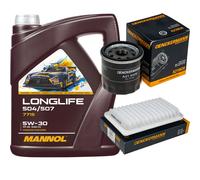 DENCKERMANN Controllo Set MANNOL LONGLIFE 5W-30 5L Per Suzuki Splash 1.2 VVT
