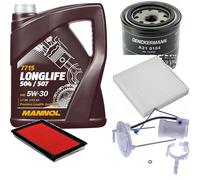 DENCKERMANN Controllo Set MANNOL LONGLIFE 5W-30 5L Per Suzuki SX4 1.6 VVT 4x4