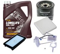 DENCKERMANN Controllo Set MANNOL LONGLIFE 5W-30 5L Per Suzuki SX4 1.6 VVT 4x4