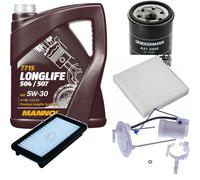 DENCKERMANN Controllo Set MANNOL LONGLIFE 5W-30 5L Per Suzuki SX4 1.6 VVT 4x4