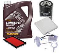 DENCKERMANN Controllo Set MANNOL LONGLIFE 5W-30 5L Per Suzuki SX4 1.6 VVT 4x4
