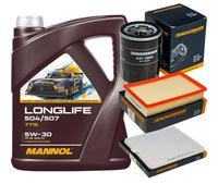 DENCKERMANN Controllo Set MANNOL LONGLIFE 5W-30 5L Per Suzuki Wagon R+ 1.3