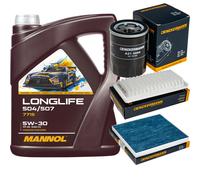 DENCKERMANN Controllo Set MANNOL LONGLIFE 5W-30 5L Per Toyota Avensis Station