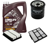 DENCKERMANN Controllo Set MANNOL LONGLIFE 5W-30 5L Per Toyota Corolla Compact
