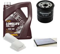 DENCKERMANN Controllo Set MANNOL LONGLIFE 5W-30 5L Per Toyota RAV 4 II 1.8