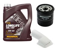 DENCKERMANN Controllo Set MANNOL LONGLIFE 5W-30 5L Per Toyota RAV 4 II 1.8