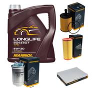 DENCKERMANN Controllo Set MANNOL LONGLIFE 5W-30 5L Per VW Lupo 1.2 TDI 3L