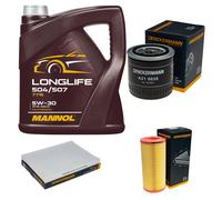 DENCKERMANN Controllo Set MANNOL LONGLIFE 5W-30 5L Per VW Lupo 1.7 SDI