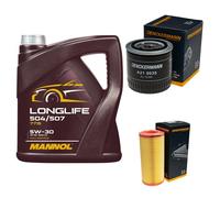 DENCKERMANN Controllo Set MANNOL LONGLIFE 5W-30 5L Per VW Lupo 1.7 SDI