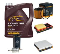 DENCKERMANN Controllo Set MANNOL LONGLIFE 5W-30 5L Per VW Polo 1.6 16V Seat