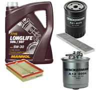 DENCKERMANN Controllo Set MANNOL LONGLIFE 5W-30 5L Per VW Sharan 1.9 TDI