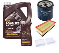 DENCKERMANN Controllo Set MANNOL LONGLIFE 5W-30 6L Per Alfa Romeo GT 1.8 TS