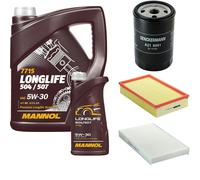 DENCKERMANN Controllo Set MANNOL LONGLIFE 5W-30 6L Per Audi 100 2.3 E 2.0 A6