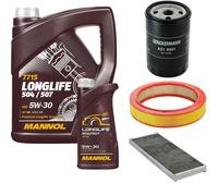DENCKERMANN Controllo Set MANNOL LONGLIFE 5W-30 6L Per Audi 80 2.0 1.6