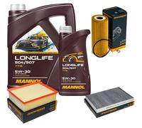 DENCKERMANN Controllo Set MANNOL LONGLIFE 5W-30 6L Per Audi A4 Avant 1.9 TDI