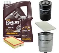 DENCKERMANN Controllo Set MANNOL LONGLIFE 5W-30 6L Per Audi A6 1.9 TDI
