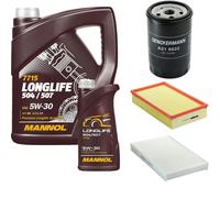 DENCKERMANN Controllo Set MANNOL LONGLIFE 5W-30 6L Per Audi A6 2.6 2.3 100