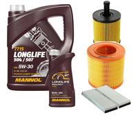 DENCKERMANN Controllo Set MANNOL LONGLIFE 5W-30 6L Per Audi A6 Avant 2.0 TDI