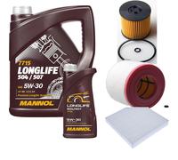 DENCKERMANN Controllo Set MANNOL LONGLIFE 5W-30 6L Per Audi A6 Avant 2.0 TDI