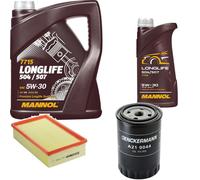 DENCKERMANN Controllo Set MANNOL LONGLIFE 5W-30 6L Per Audi A6 Avant 2.5 TDI