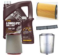 Denckermann Controllo Set mannol Longlife 5W-30 6L per BMW 3er 320d