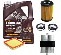 DENCKERMANN Controllo Set MANNOL LONGLIFE 5W-30 6L Per BMW 3er Compact 316i