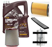 DENCKERMANN Controllo Set MANNOL LONGLIFE 5W-30 6L Per BMW 3er Touring 320d