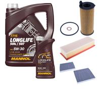 DENCKERMANN Controllo Set MANNOL LONGLIFE 5W-30 6L Per BMW 5er Touring 520d