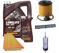 DENCKERMANN Controllo Set MANNOL LONGLIFE 5W-30 6L Per BMW X1 SDrive20I