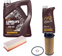DENCKERMANN Controllo Set MANNOL LONGLIFE 5W-30 6L Per BMW X3 xDrive20d
