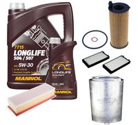 DENCKERMANN Controllo Set MANNOL LONGLIFE 5W-30 6L Per BMW X5 xDrive25d