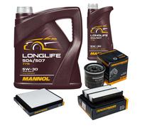 DENCKERMANN Controllo Set MANNOL LONGLIFE 5W-30 6L Per Chevrolet Aveo/Kalos