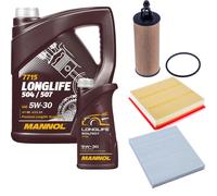 DENCKERMANN Controllo Set MANNOL LONGLIFE 5W-30 6L Per Fiat Freemont 3.6 4x4