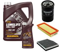 DENCKERMANN Controllo Set MANNOL LONGLIFE 5W-30 6L Per Fiat Punto Van 1.2 60
