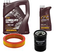 DENCKERMANN Controllo Set MANNOL LONGLIFE 5W-30 6L Per Fiat Punto Van 1.2 60